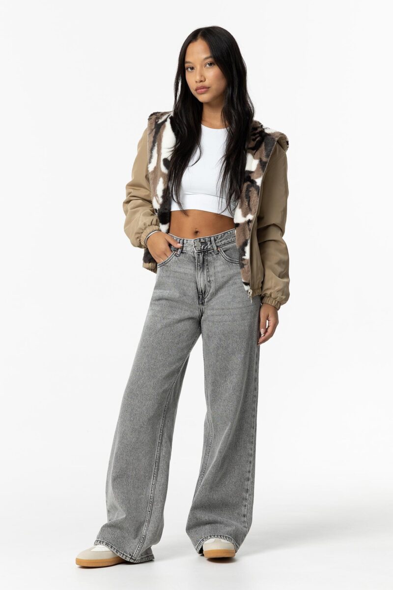 Jeans Kylie Wide Leg Cintura Alta Tiffosi