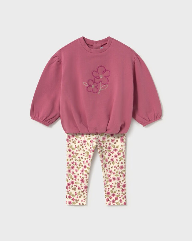 Conj. leggings estampado e sweat Mayoral