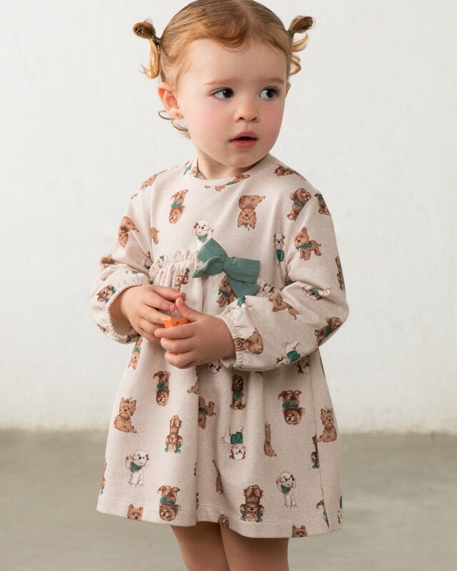 Vestido laço estampado Mayoral