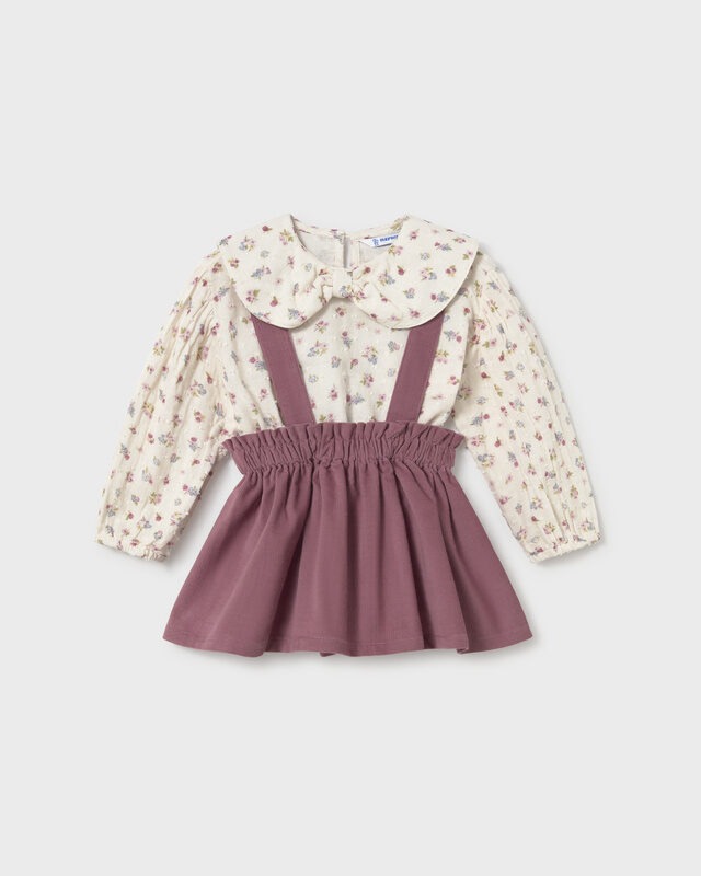 Conjunto saia alças e blusa Mayoral